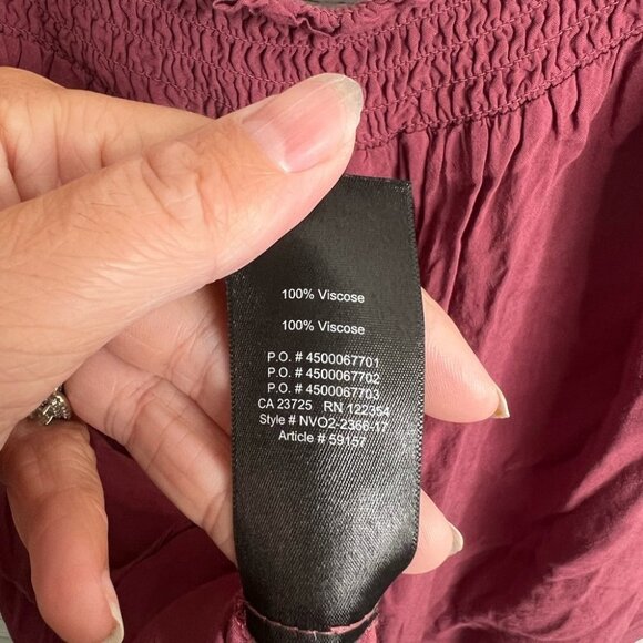 Aritzia purple off the shoulder  pink top talula size large blouse - Picture 9 of 10